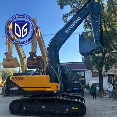 بیل مکانیکی دست دوم هیوندای HX220HD | موتور قدرتمند، هیدرولیک خوب، آماده به کار
