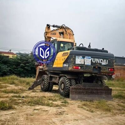 بریتانیا استفاده شده هیوندای 210W-9VS چرخ حفاری برای فروش گرم فروش 21Ton حفاری